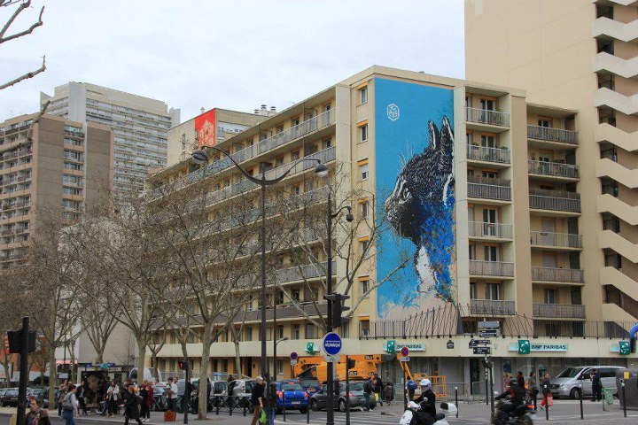 C215 X obey Fresque murale