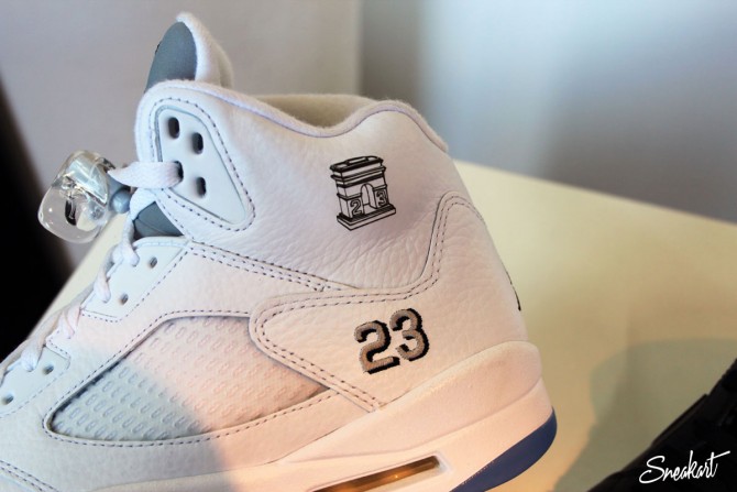 Gravure au laser d'une Basket Air Jordan 5 Gravure au laser d'une Basket Air Jordan 5